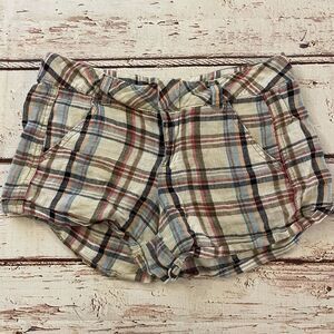 Free People Shorts Womens Size 6 Morning Rain Hippie Boho 100% Linen‎